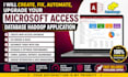 create, fix, automate,upgrade your microsoft access database hadoop application