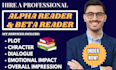 be your christian, romance, and fantasy beta reader and alpha reader