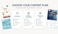 create a social media content strategy and monthly calendar