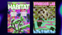 design a y2k trance style rave poster