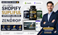 create shopify supliful supplement label design zendrop winning product upload
