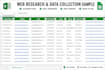 do web research and data collection