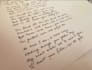 write beautiful cursive handwriting notes, letters, and etc