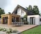 render proposed house 2d plan, home extension design, external facade renovation