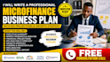 write a professional microfinance business plan with ROI and growth strategy