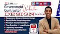 design government contract website, logistics website, janitorial website rfp