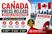 do canada press release writing and distribution to media outlets