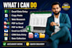 do accurate data entry, excel data entry, copy paste and web research