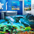 create custom 3d anamorphic floor, carpet and wall illusion art, illusion murals