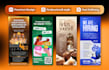 design premium and professional roll up banner