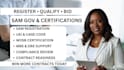 register your sam gov, uei, cage code, and sba wosb, mbe, and dbe certifications