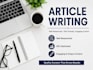 write professional assignments and articles
