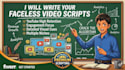 write engaging youtube cash cow and faceless video scripts