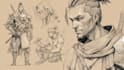 draw sketches with your character