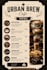 design a professional restaurant cafe menu card in canva