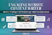 create engaging website content, faq pages, about us copy and SEO website text