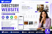 webflow directory website, business directory, listing platform and memberstack