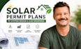 solar permit plan drawings, pv system technical drawings, renewable cad