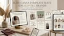 design editable canva workbook, worksheet canva ebook workbook brochure
