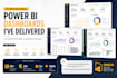 create a professional excel or power bi dashboard