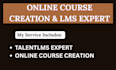 create course content on talentlms, learnworld, graphy, moodle and wordpress lms