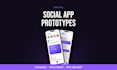 design a clickable mobile app UI prototype