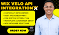 integrate custom api, rest api, crm and automation using wix velo, wix database