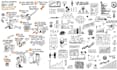 design sketch note doodle infographic architecture building link vector art
