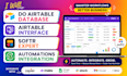 do airtable database, airtable interface, softr expert, automations integration