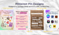create custom canva pinterest pins designs and SEO setup