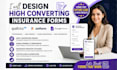 design high converting qualtrics jotform googleform insurance form