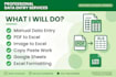 do fast and accurate data entry and excel work