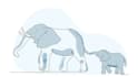 create a continuous one line art animation video