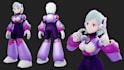create a stylized anime scifi 3d character model