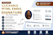 create a modern professional clickable HTML email signature