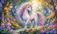 create magical fantasy childrens book illustrations