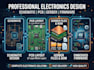 create pcb layout, schematic, gerber files and embedded firmware