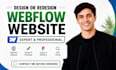 design interactive webflow website, figma to webflow development webflow website