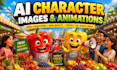 create ai character images and animations