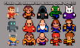 do sprite sheet animation, pixel animation, npc character art