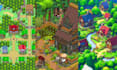 design pixel tileset, top down, pixel background, game environment, rpg maker