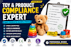 create toy compliance, product compliance, eu declaration, amazon product, wcag