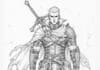 create character concept art sketch