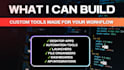 build custom software, dashboards and automation tools