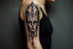 custom an abstract black tattoo design
