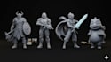 sculpt custom miniature, figurine and 3d print model
