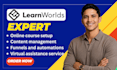 setup learnworlds website online course elearning website on learnworlds lms