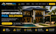 build squarespace construction website, hvac contractor, roofing, pool website