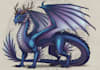 create dragon creature illustration, character design for you