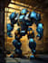 draw , transformers,  robot in anime manga style